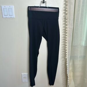 Lululemon Black Wunder Under Full on Luxtreme Sz 6